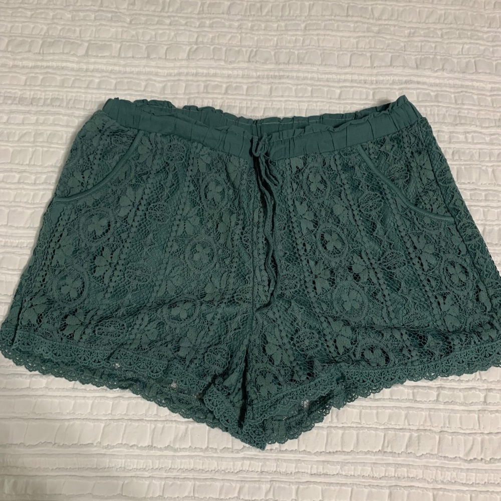 Maurices Mint Lace shorts